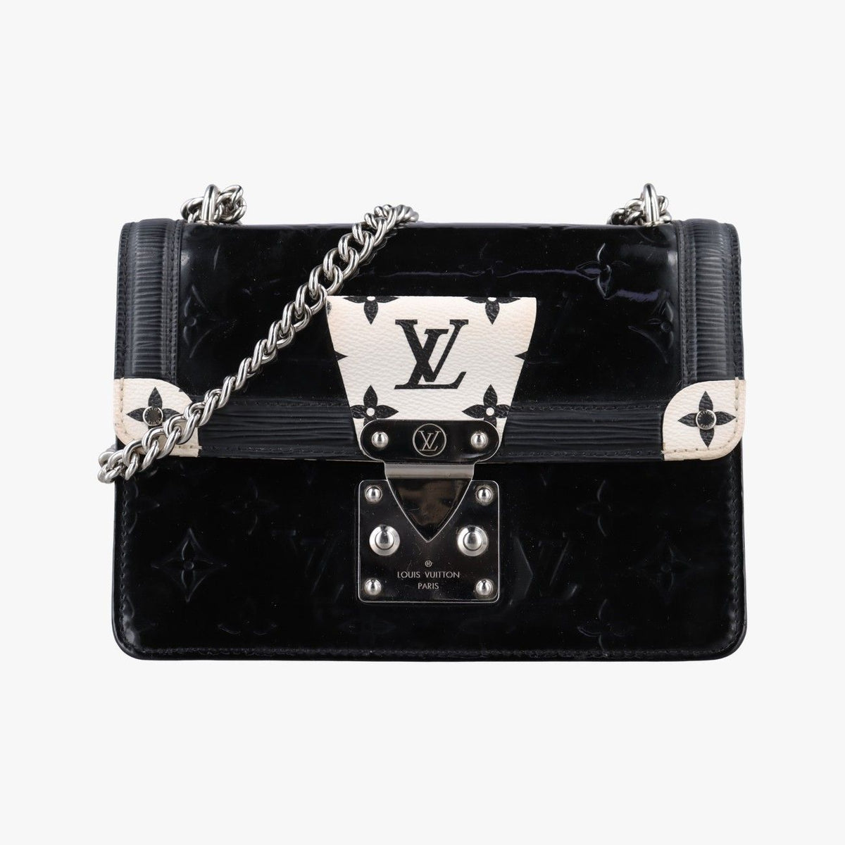 Louis Vuitton Winewood PM Noir White Monogram Canvas Vernis Epi
