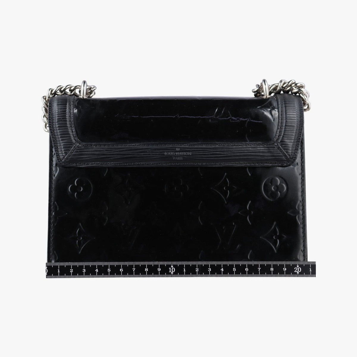 Louis Vuitton Winewood PM Noir White Monogram Canvas Vernis Epi — view 2