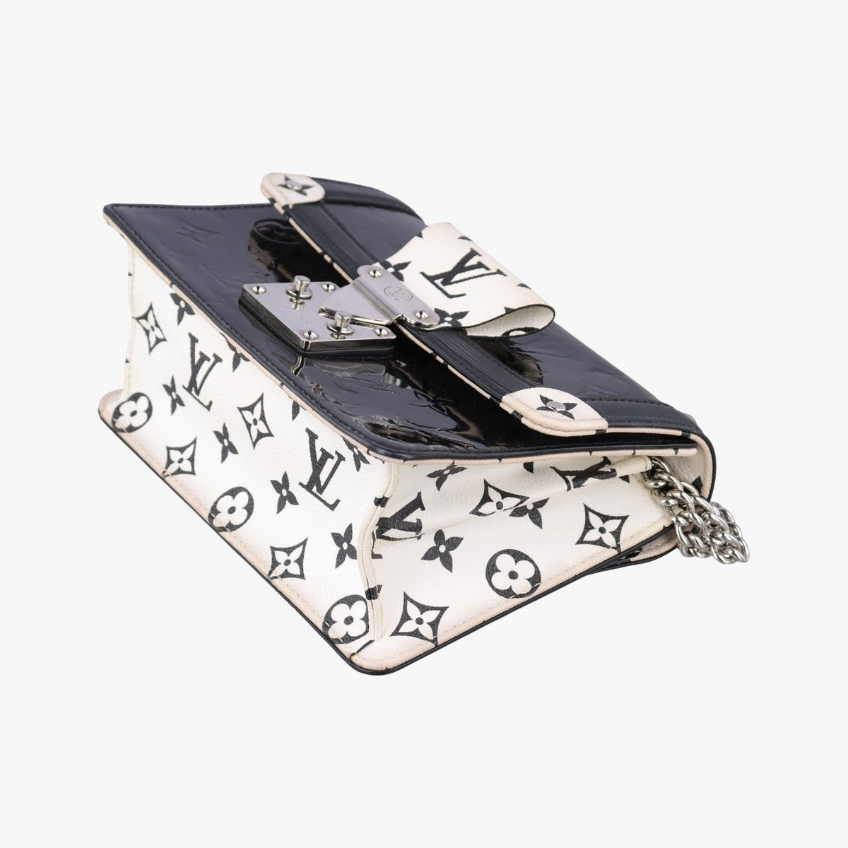Louis Vuitton Winewood PM Noir White Monogram Canvas Vernis Epi — view 4