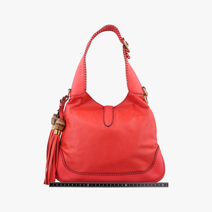 Gucci New Jackie Orange Leather Shoulder Bag — view 2