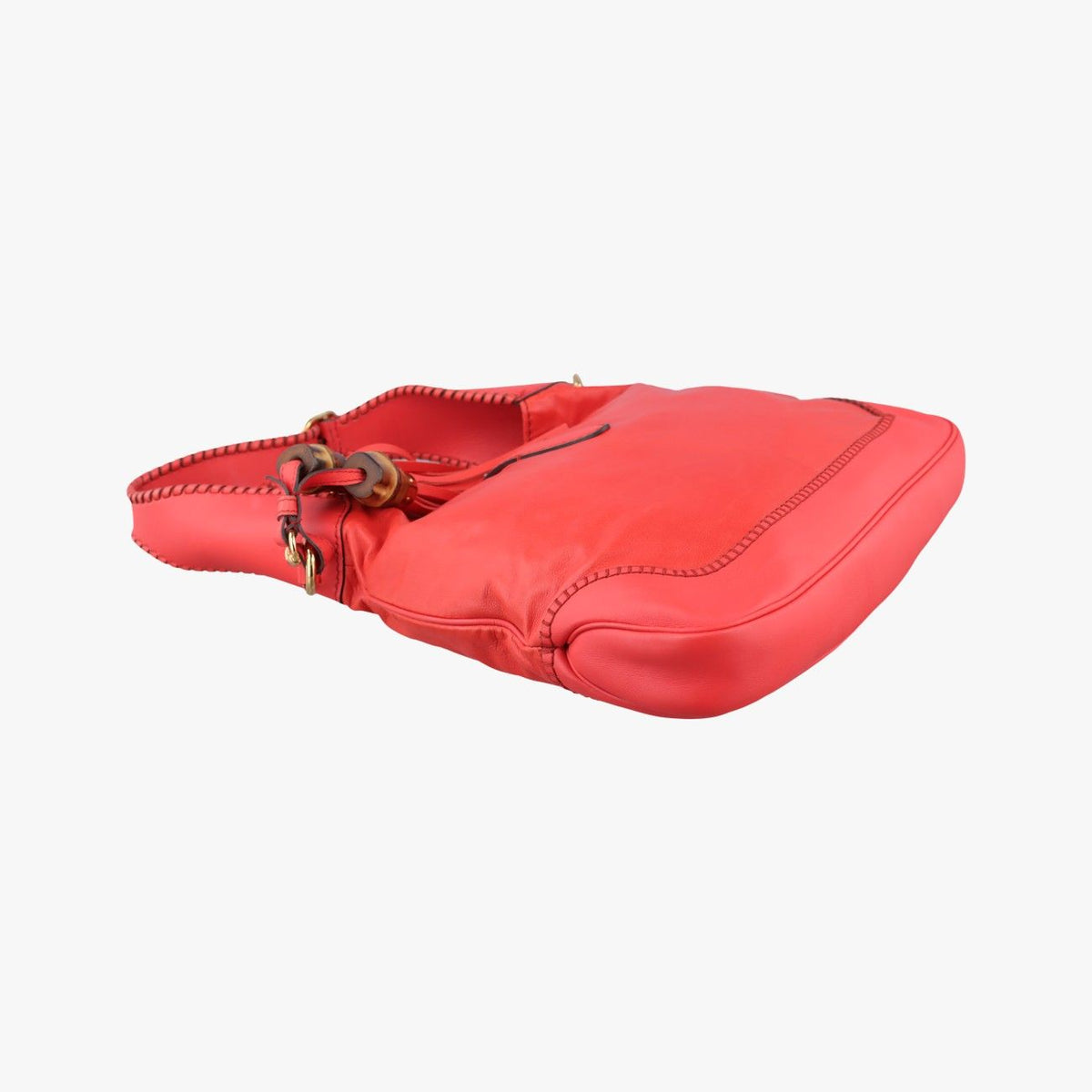 Gucci New Jackie Orange Leather Shoulder Bag — view 7