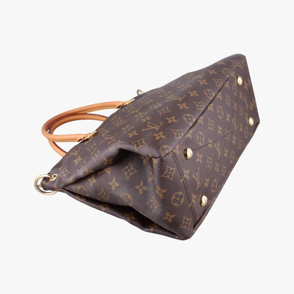 Louis Vuitton Pallas Monogram Brown Blue Ciel Canvas Calfskin Handbag — view 5