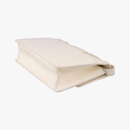 Dior White Leather Shoulder Bag — view 6