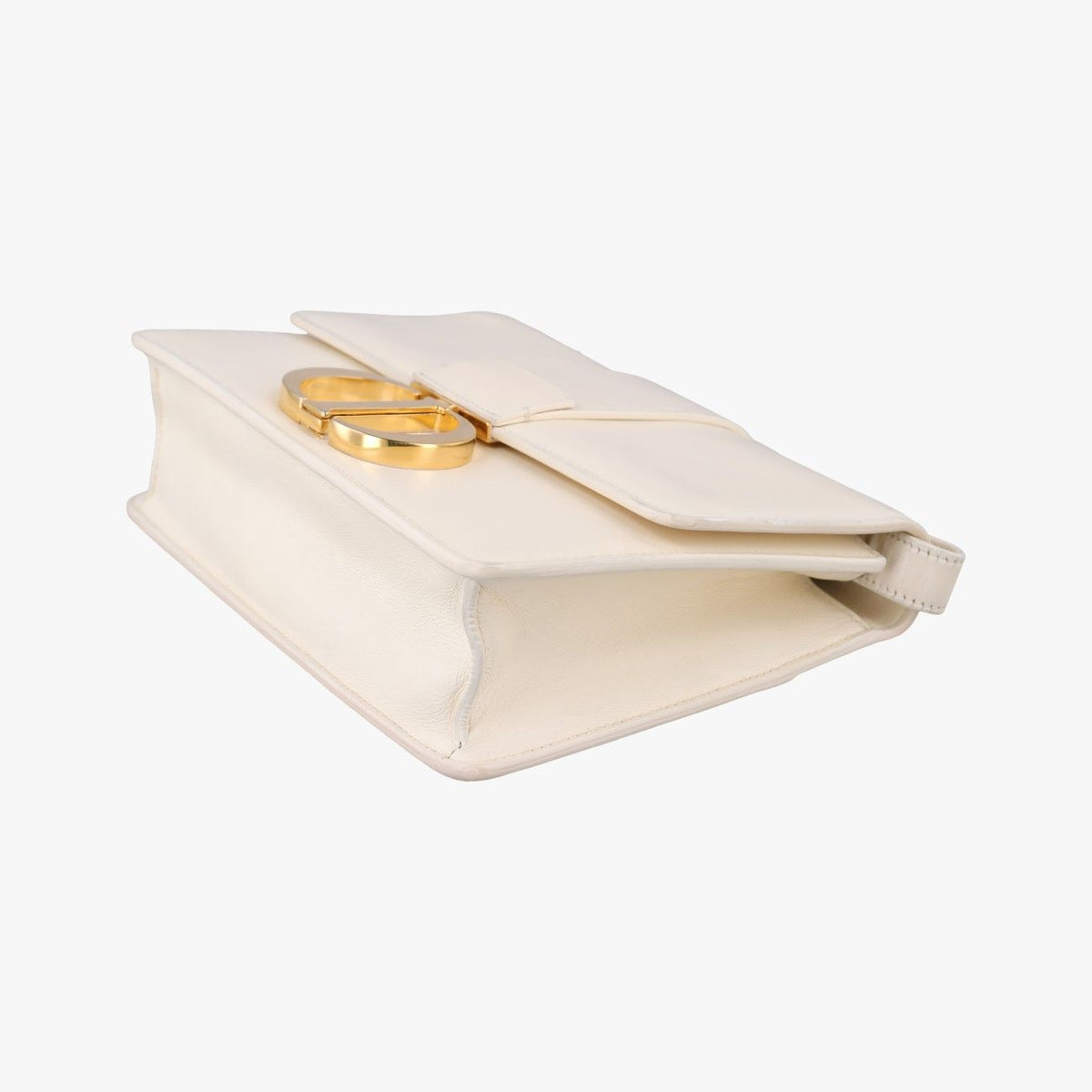 Dior White Leather Shoulder Bag — view 4