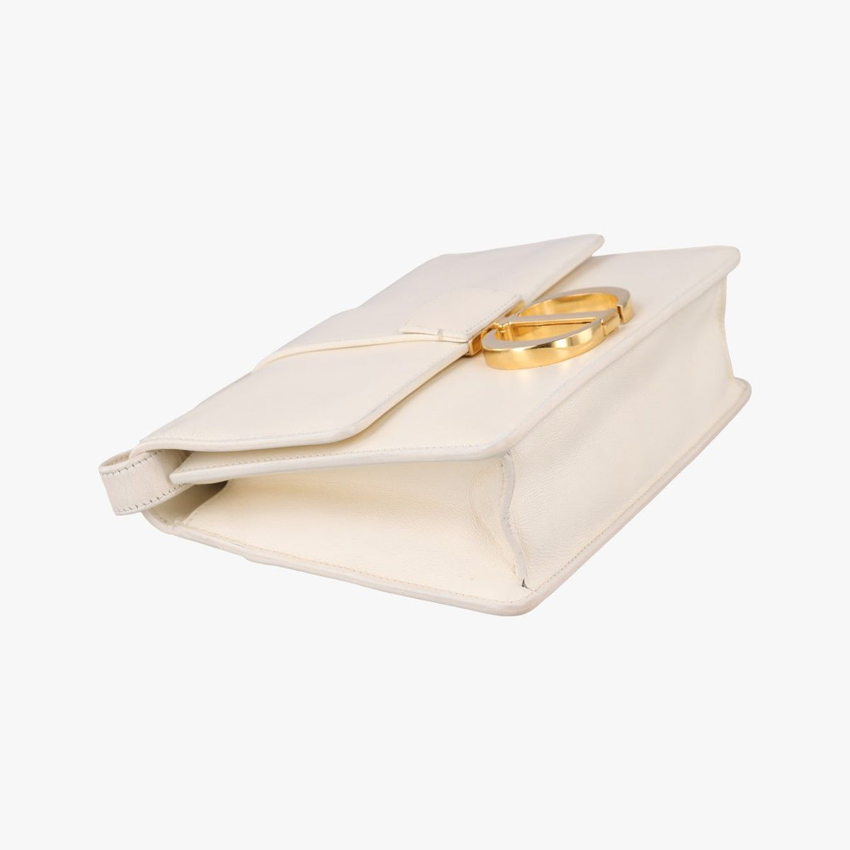 Dior White Leather Shoulder Bag — view 5