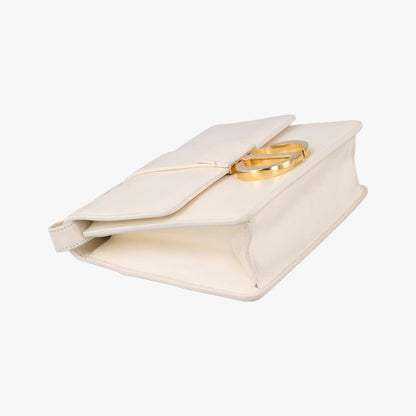 Dior White Leather Shoulder Bag — view 5
