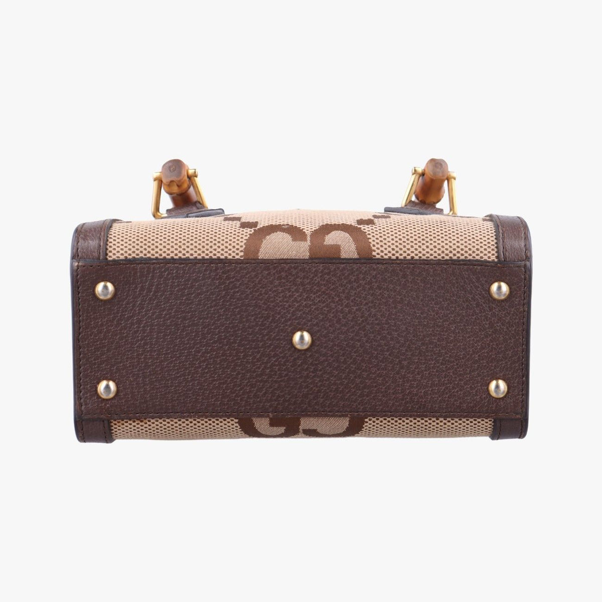 Gucci Diana Jumbo GG Mini Brown Canvas Leather — view 3