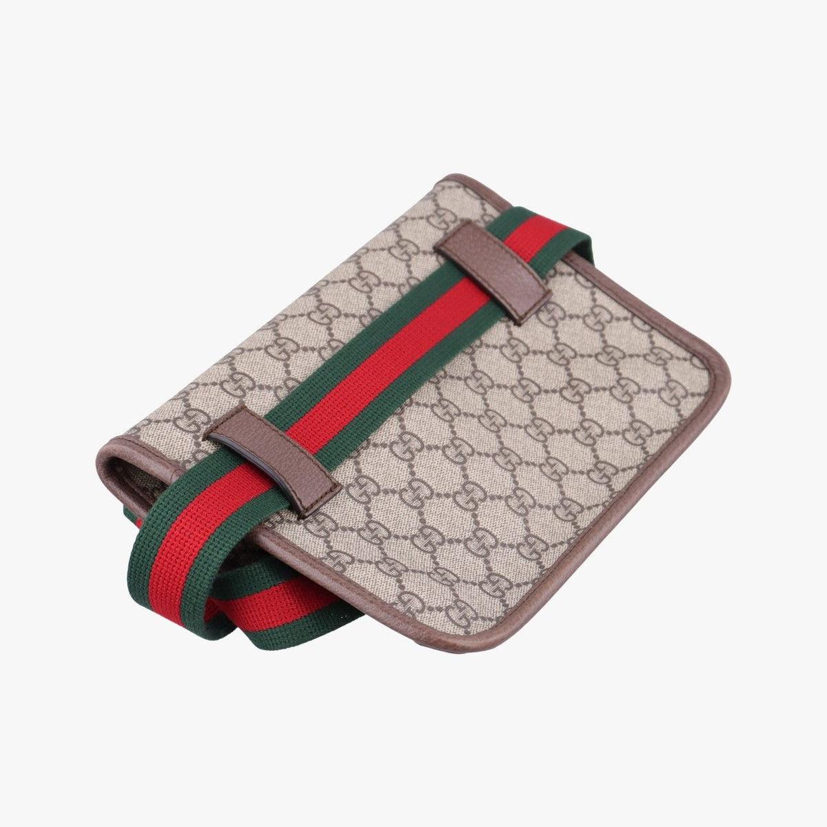 Gucci Neo Vintage GG Supreme Beige Brown Leather Handbag — view 7