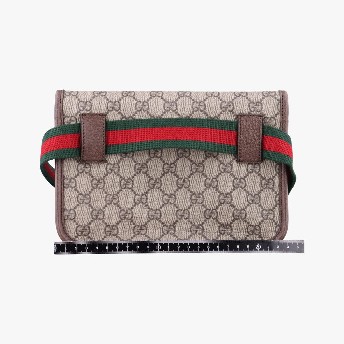 Gucci Neo Vintage GG Supreme Beige Brown Leather Handbag — view 2
