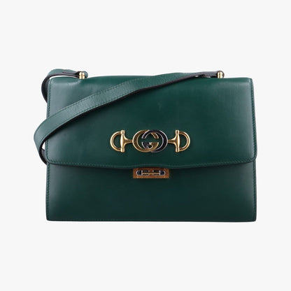 Gucci Zumi Green Leather