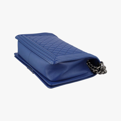 Chanel Boy Blue Leather — view 6