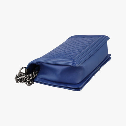 Chanel Boy Blue Leather — view 7