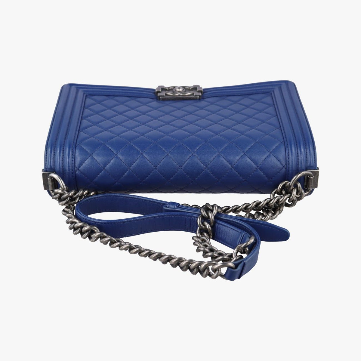 Chanel Boy Blue Leather — view 8