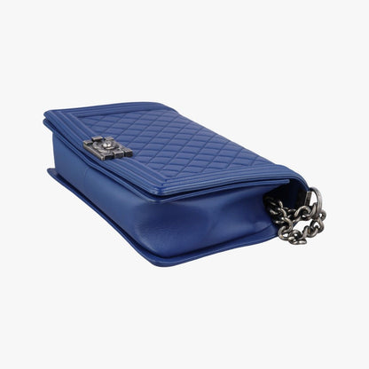 Chanel Boy Blue Leather — view 4