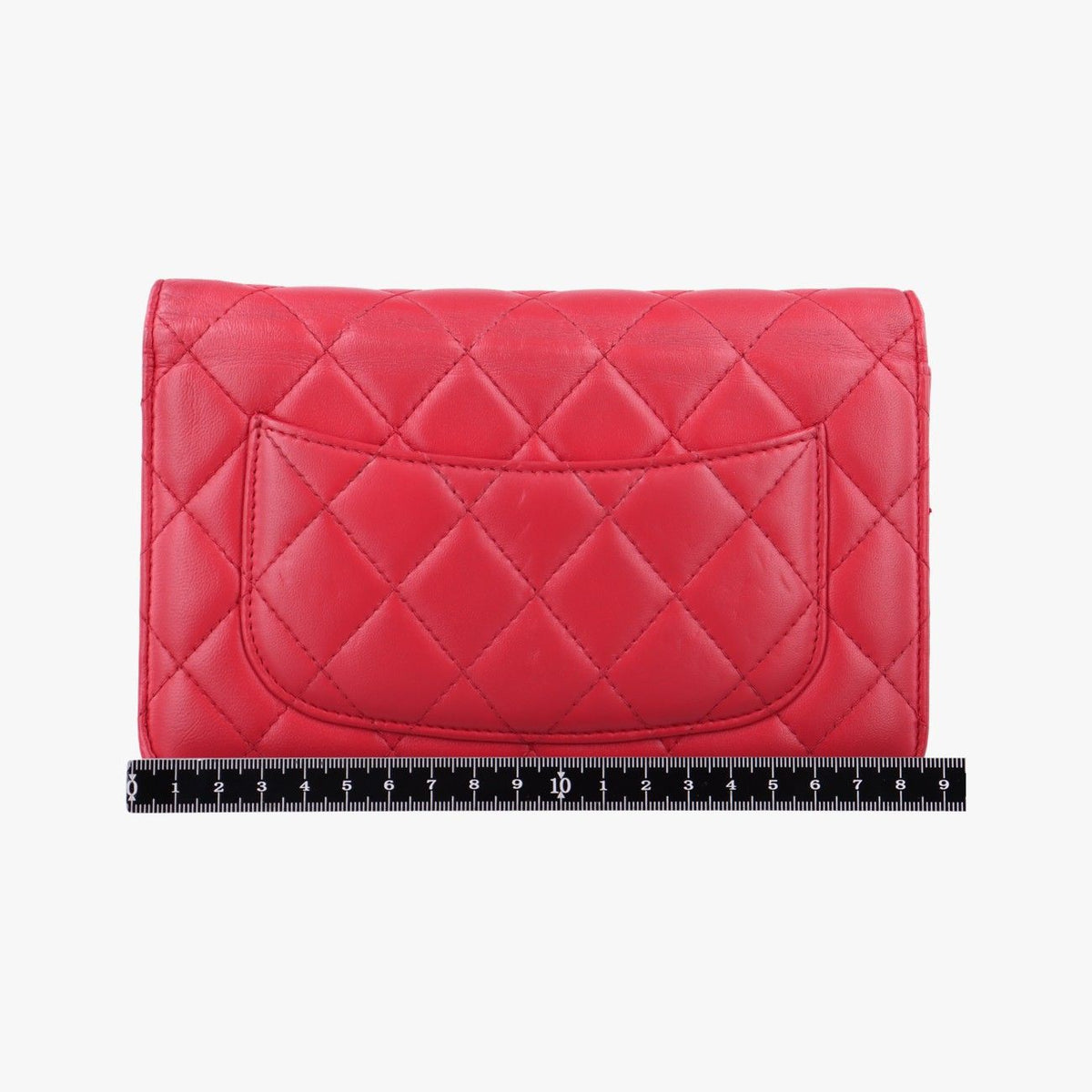 Chanel Quilted CC Logo Red Lambskin — view 2