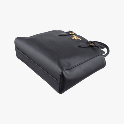 Prada Monochrome Black Saffiano Leather — view 4