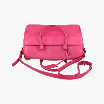 Saint Laurent Classic Duffle Rose Red Leather — view 8