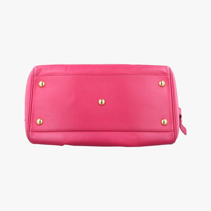 Saint Laurent Classic Duffle Rose Red Leather — view 3