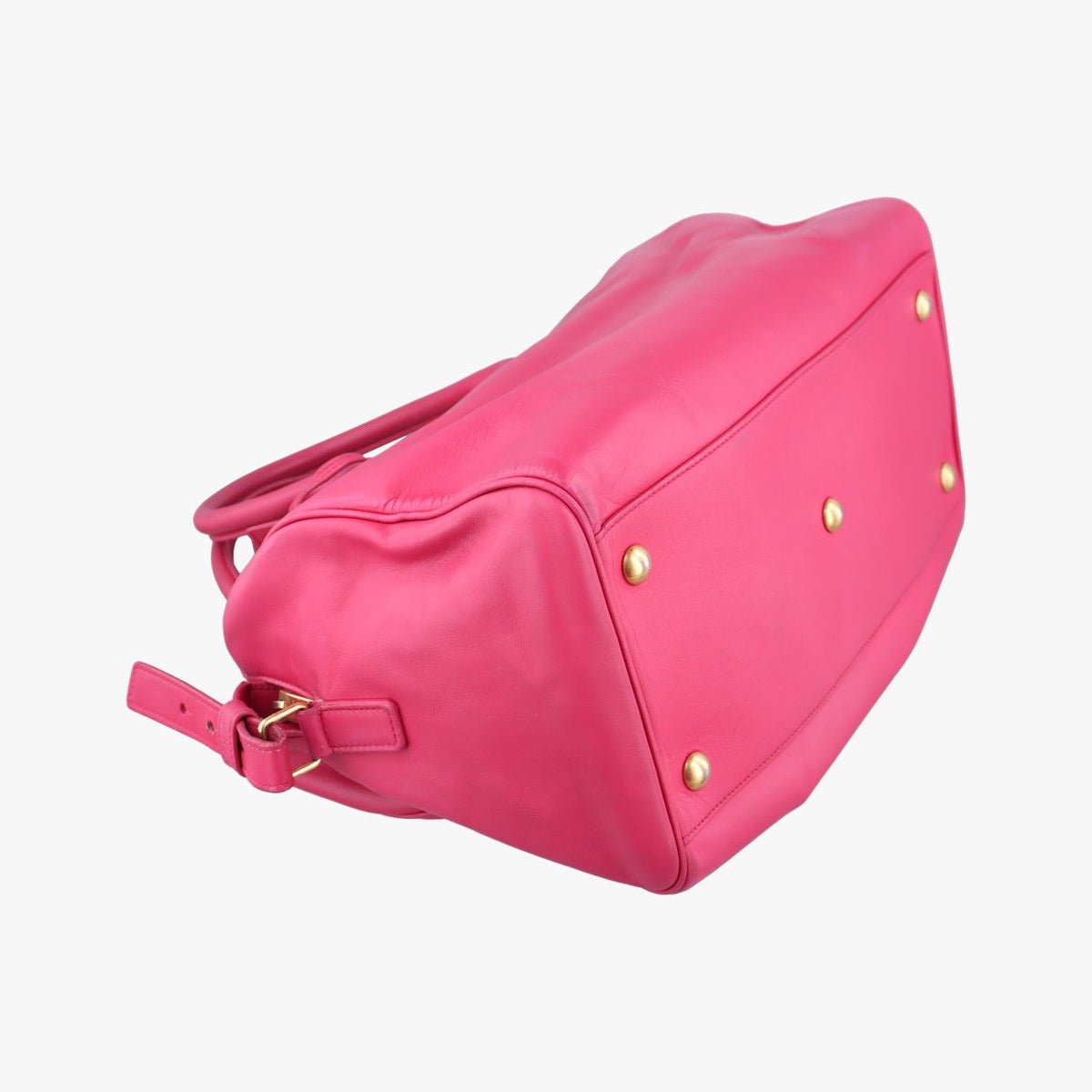 Saint Laurent Classic Duffle Rose Red Leather — view 5