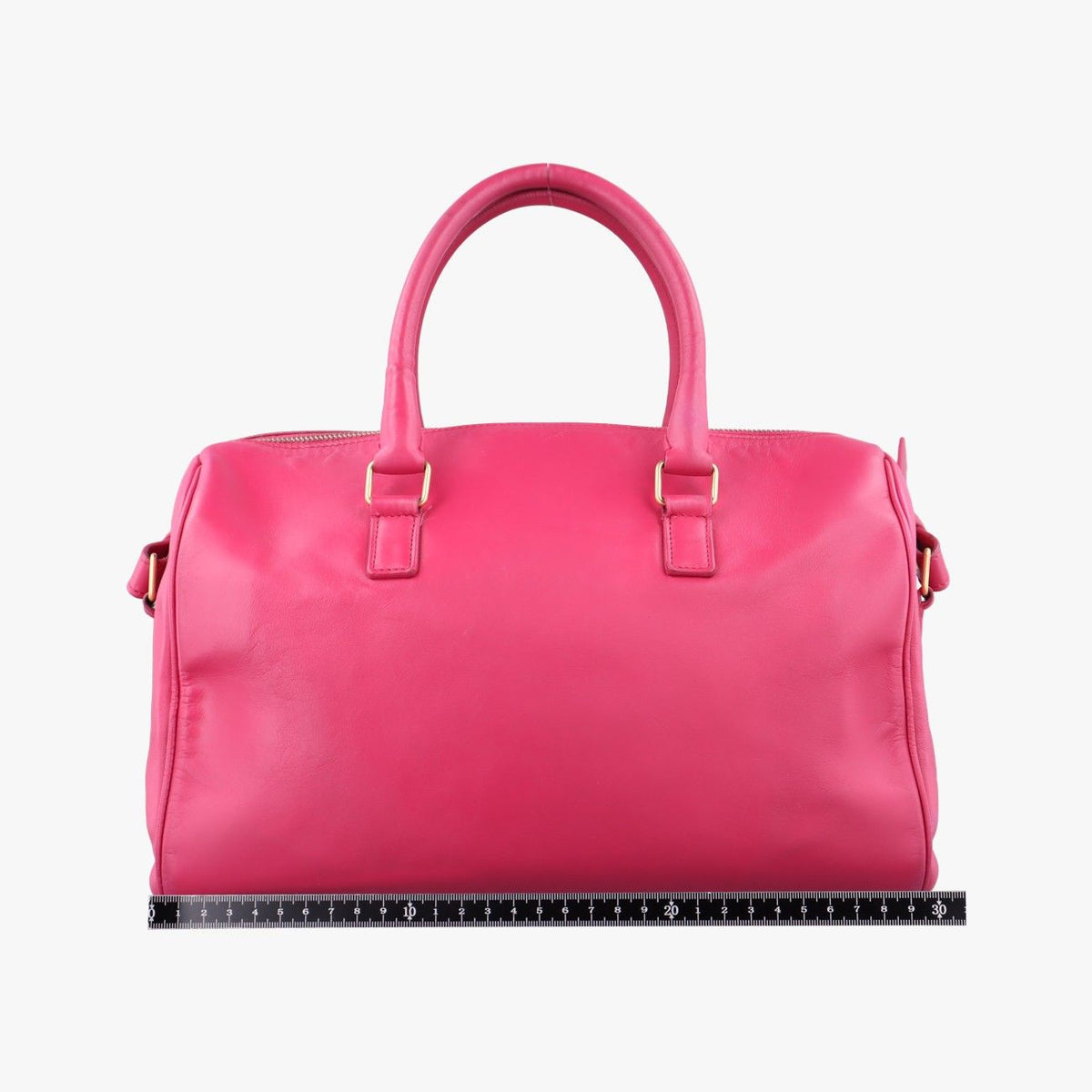 Saint Laurent Classic Duffle Rose Red Leather — view 2