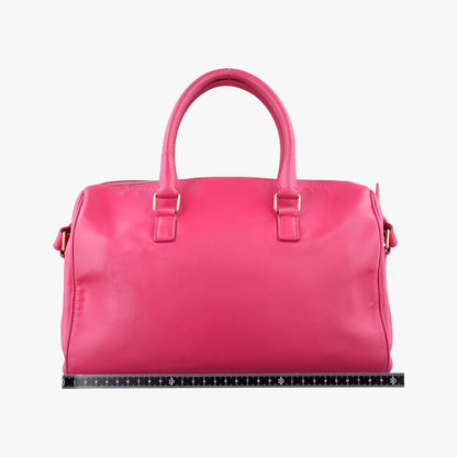 Saint Laurent Classic Duffle Rose Red Leather — view 2