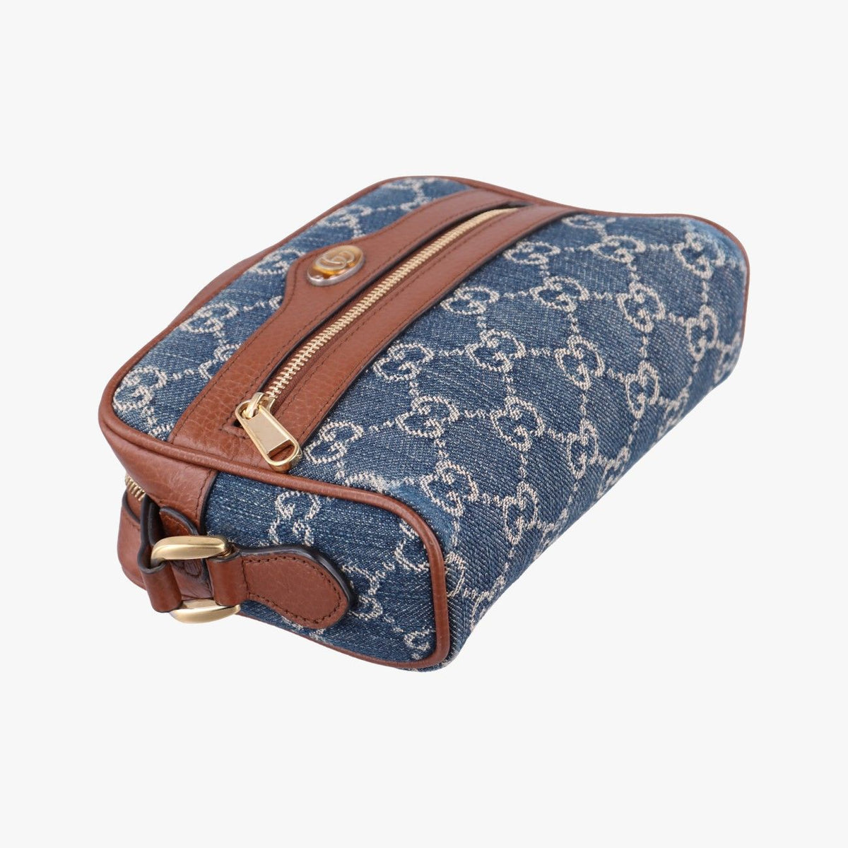 Gucci Ophidia Blue Brown Denim Leather — view 5
