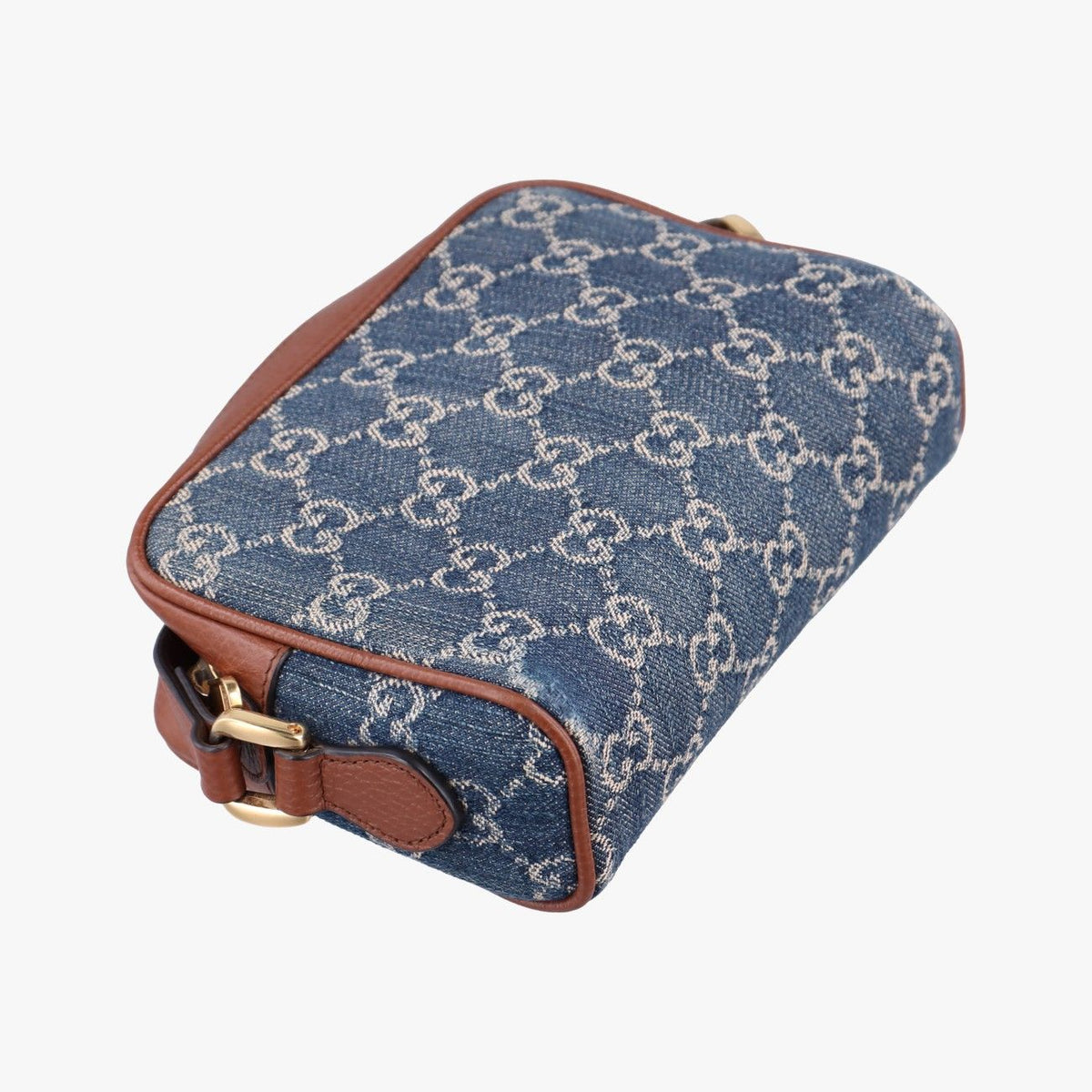 Gucci Ophidia Blue Brown Denim Leather — view 7