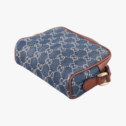 Gucci Ophidia Blue Brown Denim Leather — view 6