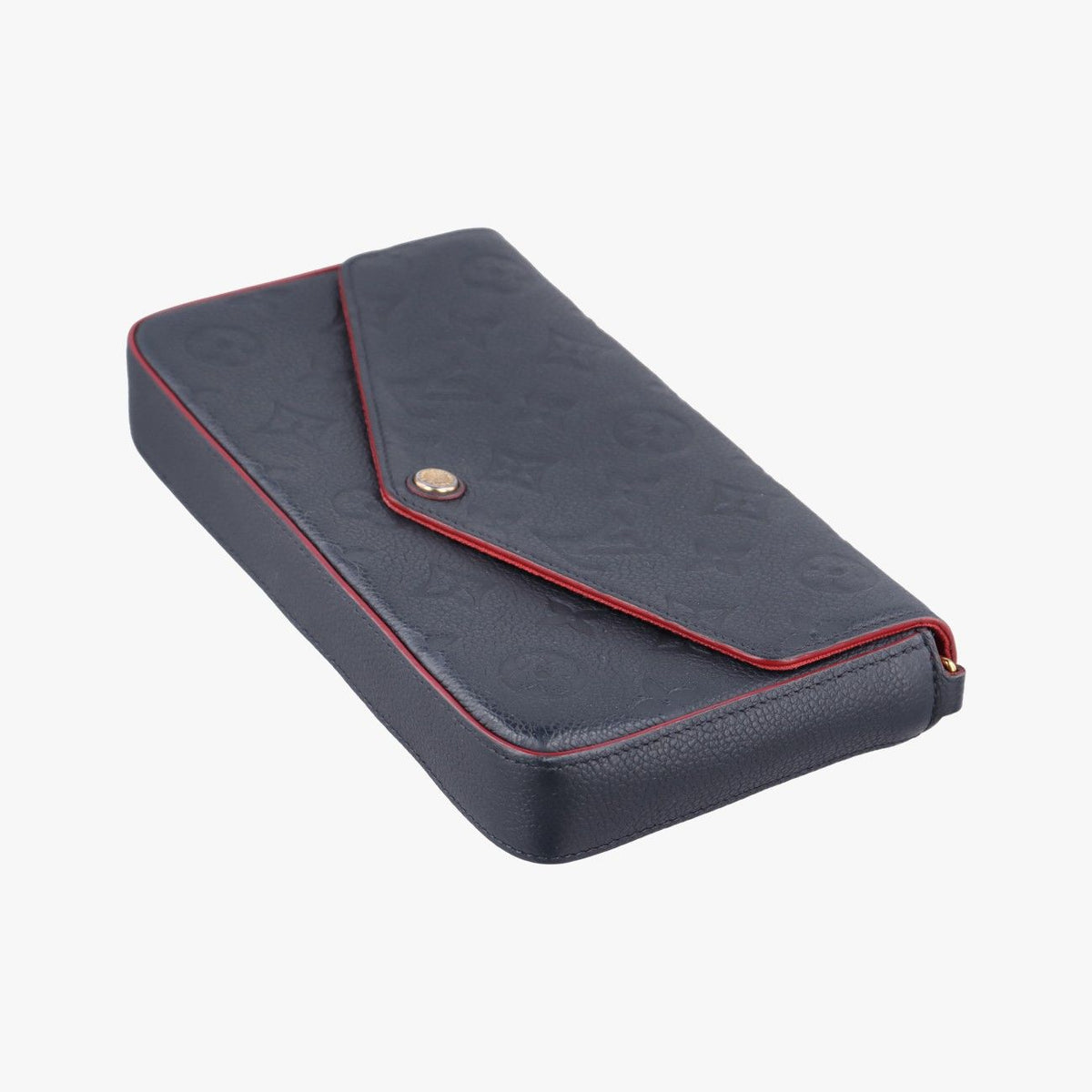 Louis Vuitton Pochette Felicie Marine Rouge Monogram Empreinte — view 4