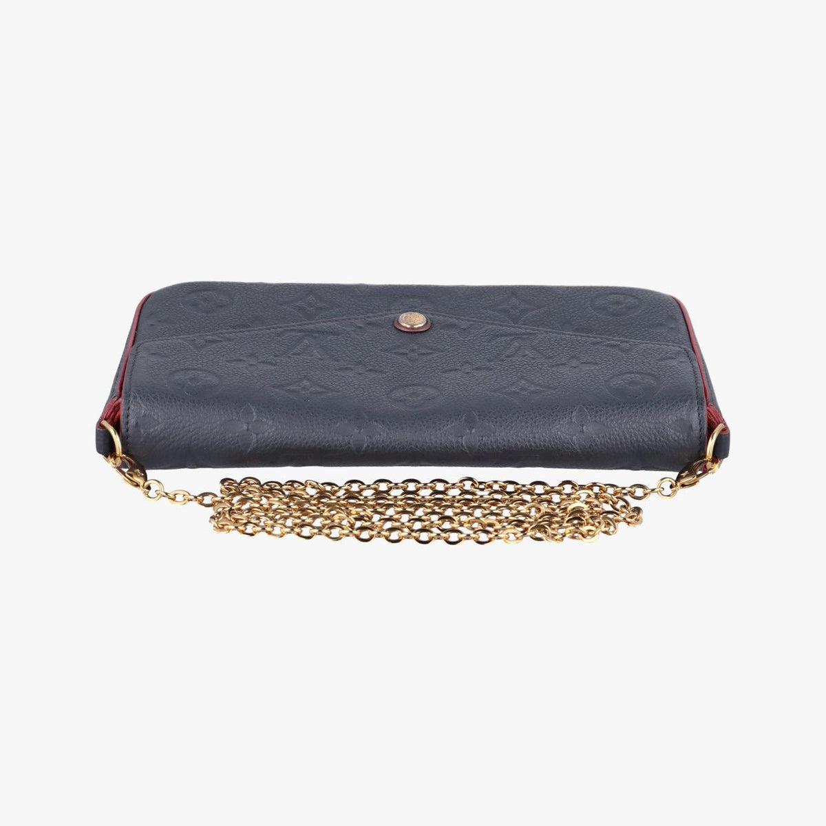 Louis Vuitton Pochette Felicie Marine Rouge Monogram Empreinte — view 8