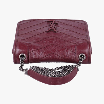 Saint Laurent Niki Wine Red Leather — view 8