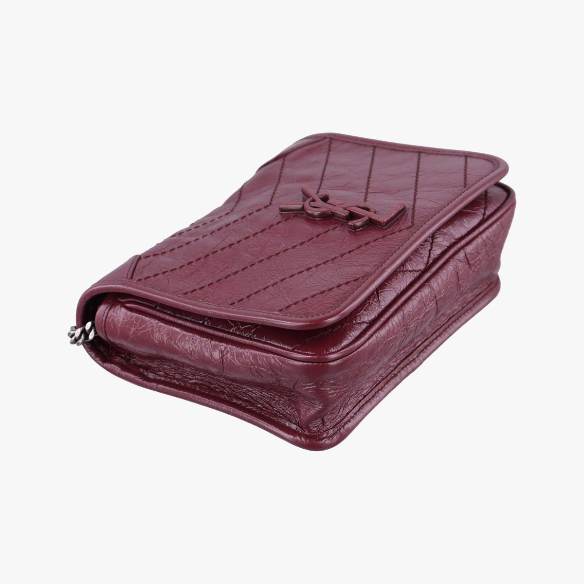 Saint Laurent Niki Wine Red Leather — view 5