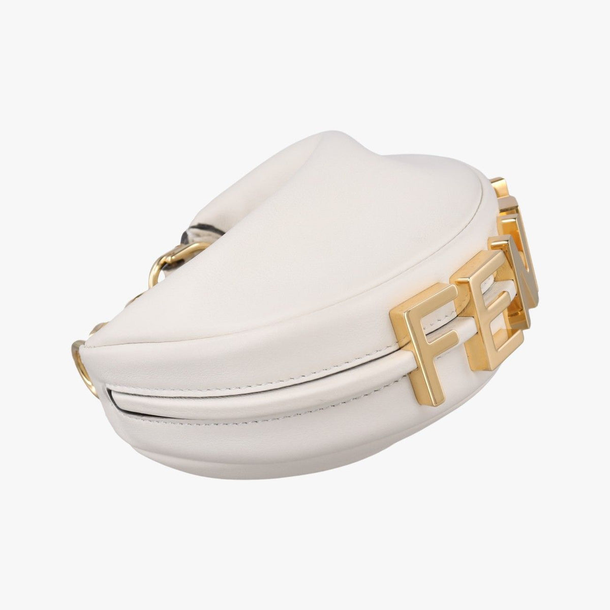 Fendi Nano Graphy White Clutch — view 5