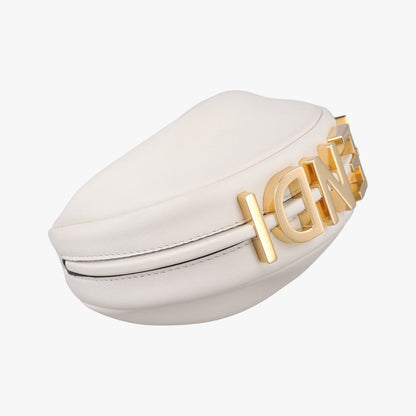 Fendi Nano Graphy White Clutch — view 7