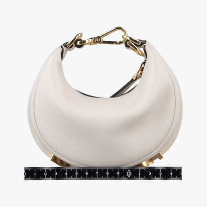 Fendi Nano Graphy White Clutch — view 2