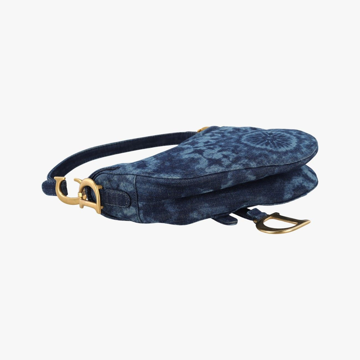 Dior Saddle Blue Denim Shoulder Bag — view 7