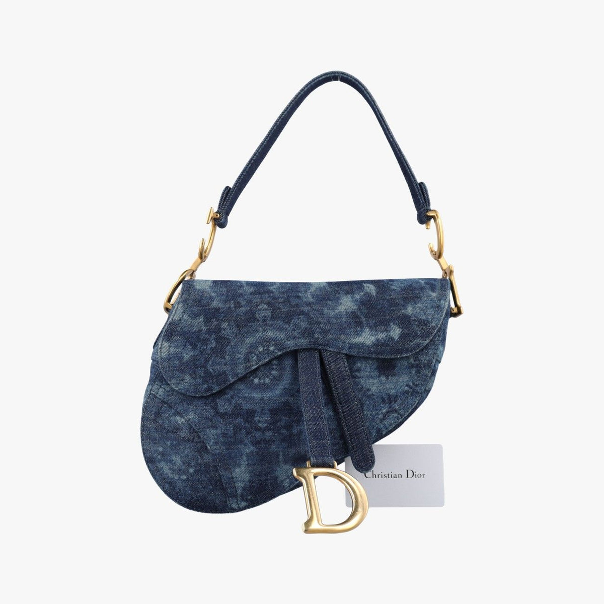 Dior Saddle Blue Denim Shoulder Bag