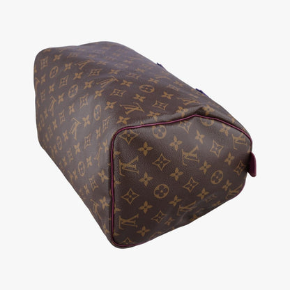 Louis Vuitton Speedy 30 Monogram Brown Magenta Totem Handbag — view 6