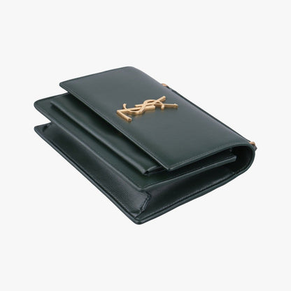 Saint Laurent Sunset Green Leather — view 4