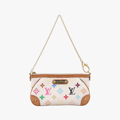 Louis Vuitton Pochette Mirror MM Blanc Monogram Multicolor