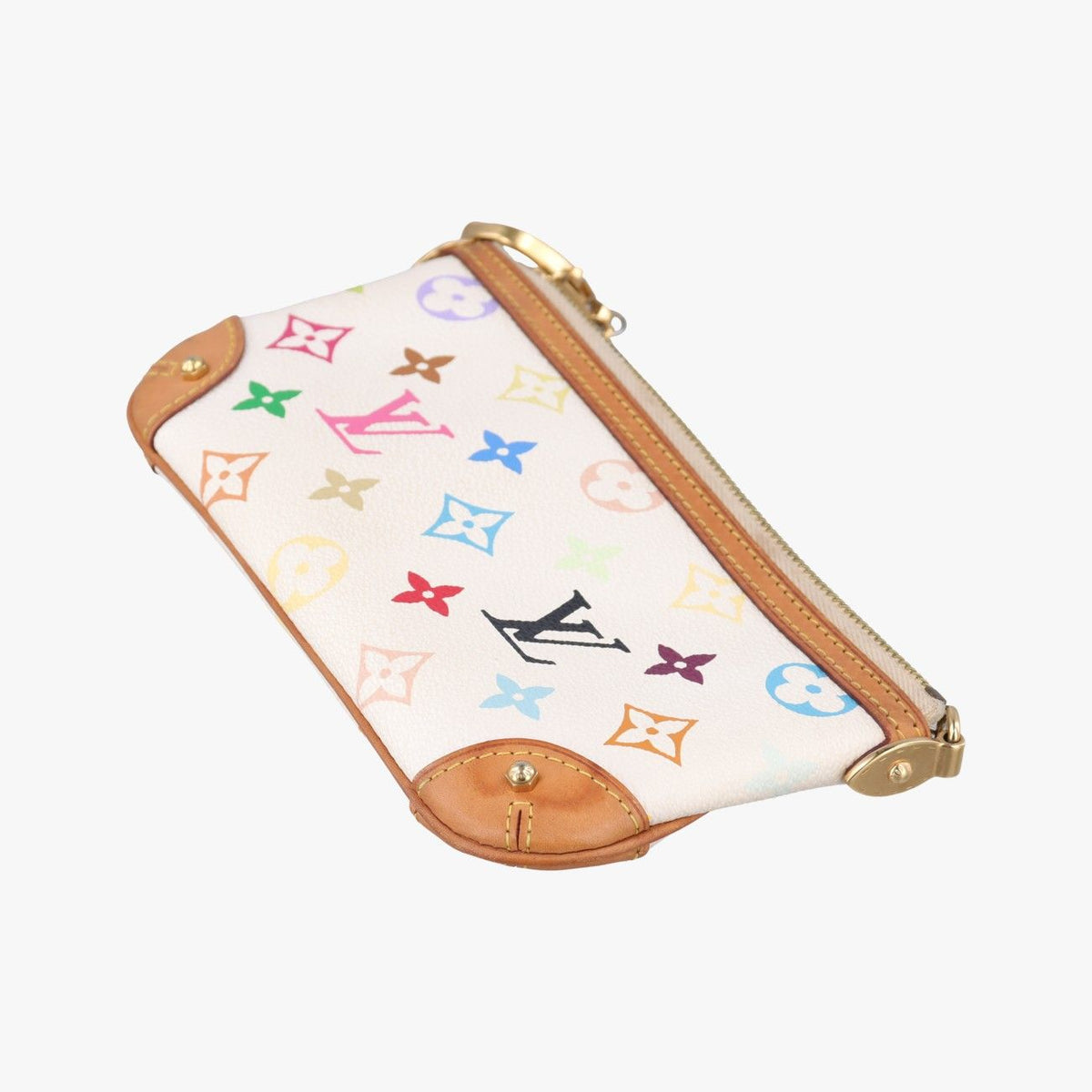 Louis Vuitton Pochette Mirror MM Blanc Monogram Multicolor — view 6
