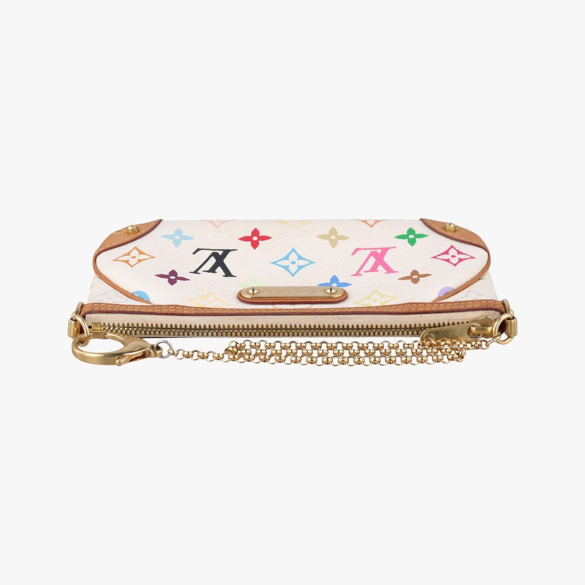 Louis Vuitton Pochette Mirror MM Blanc Monogram Multicolor — view 8