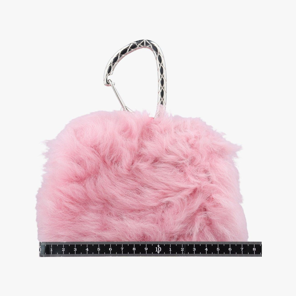 Chanel CC Hook Card Case Pink Shearling — view 2