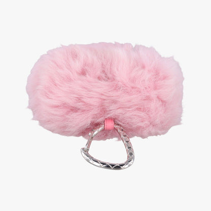 Chanel CC Hook Card Case Pink Shearling — view 8