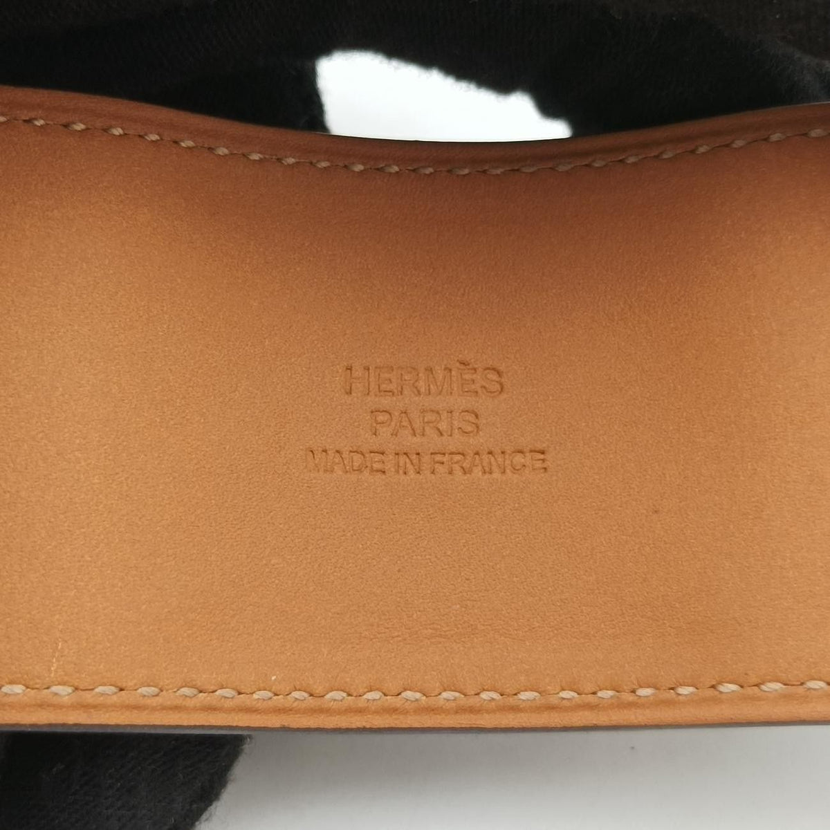Hermes Collier de Chien Green Silver Leather S Q 48 — view 5