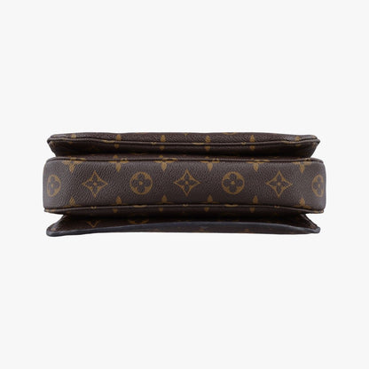 Louis Vuitton Pochette Metis MM Monogram Brown Canvas Handbag — view 3