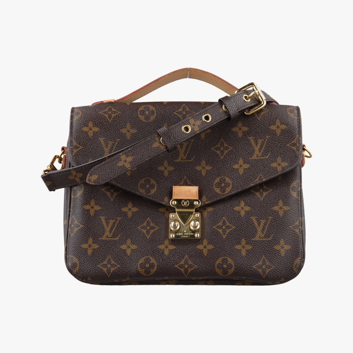 Louis Vuitton Pochette Metis MM Monogram Brown Canvas Handbag