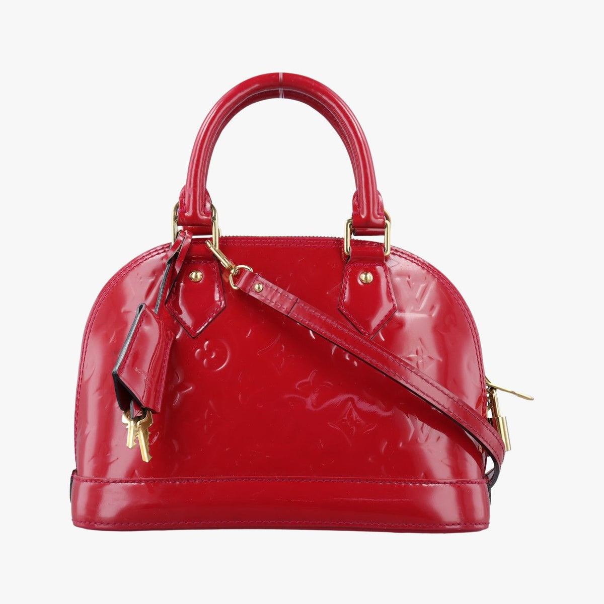 Louis Vuitton Alma BB Pomme D'amour Vernis Handbag