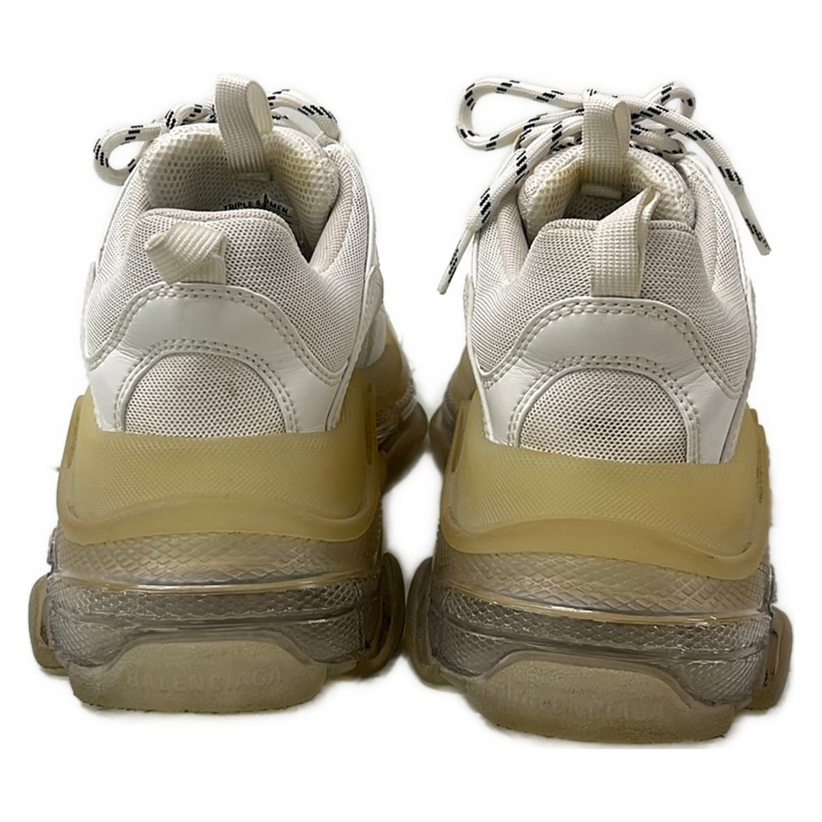 Balenciaga Sneakers Triple S White Clear Sole Leather — view 3