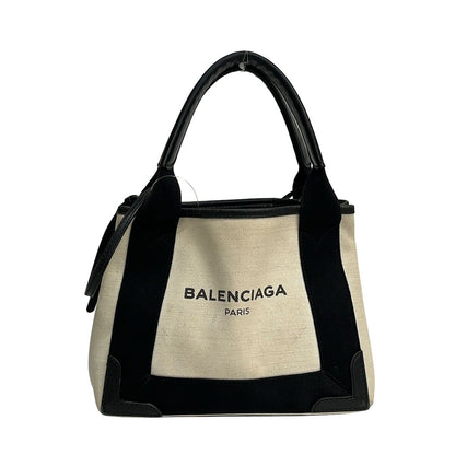 Balenciaga Tote Bag Navy Cabas XS Dark Leather